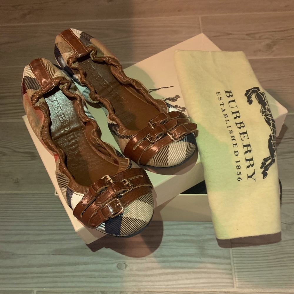 BURBERRY | Bridle House Check Ballerinas